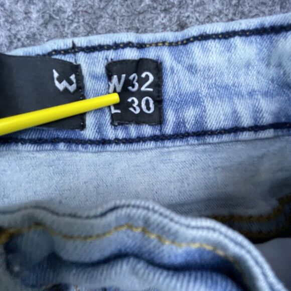 WXYZ MFGCO Jeans Mens 32 x 30 Nomad Slim Fit Ripped Thrashed Streetwear - Picture 7 of 8